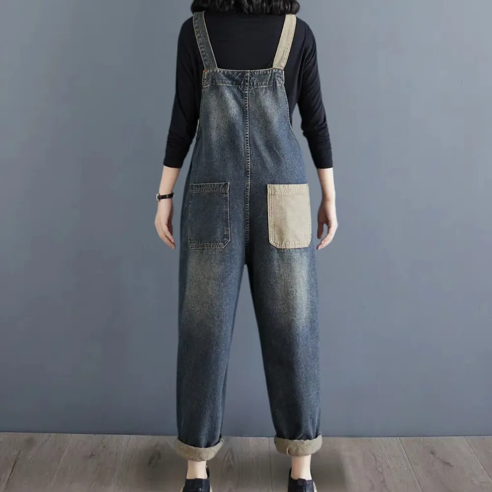 AGATA - Afslappede Denim Overalls til Kvinder