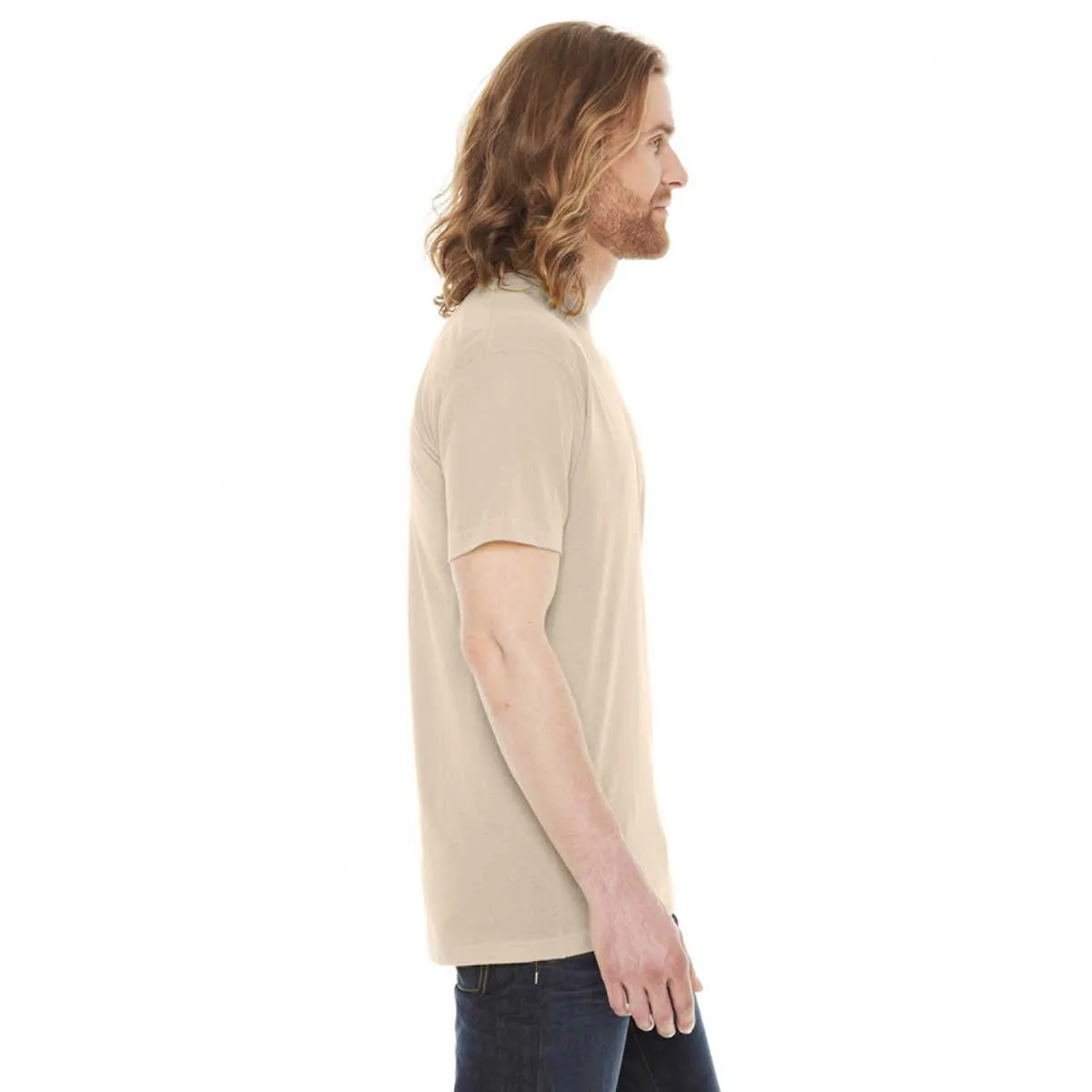 American Apparel Unisex Creme 50/50 Short Sleeve Tee