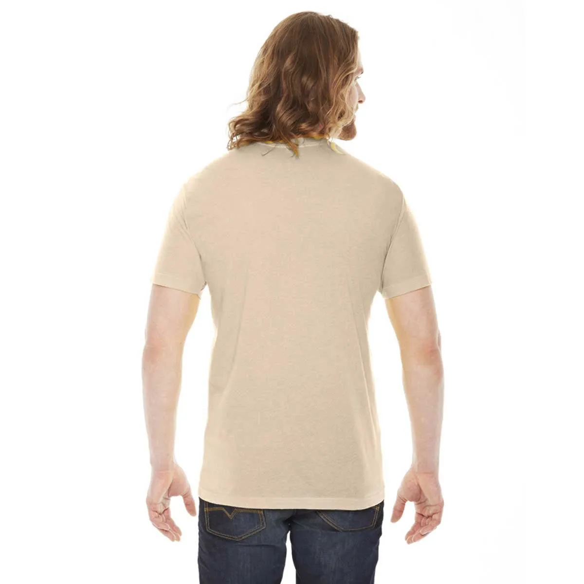 American Apparel Unisex Creme 50/50 Short Sleeve Tee