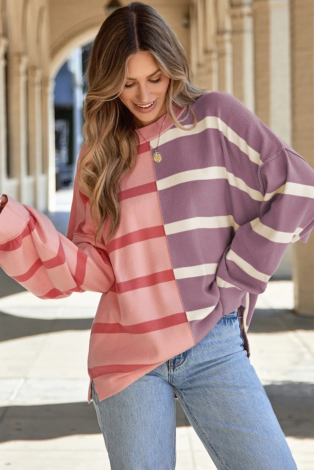 Araya Stripe Oversized Sweater