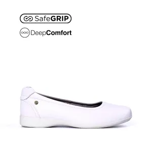 Aria Slip On Women's Shoes - White Leather