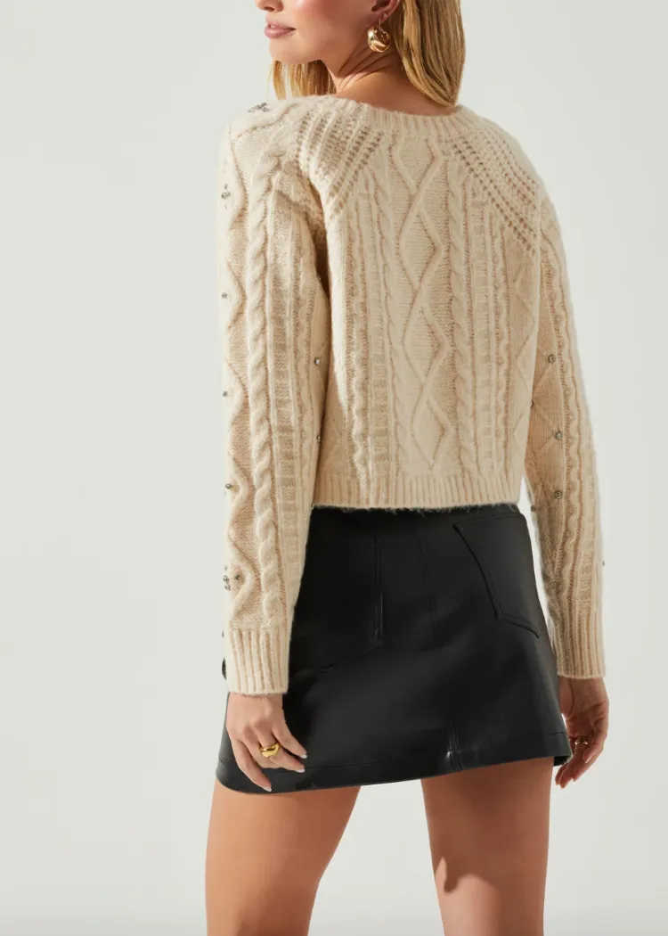 ASTR The Label Madison Sweater - Cream