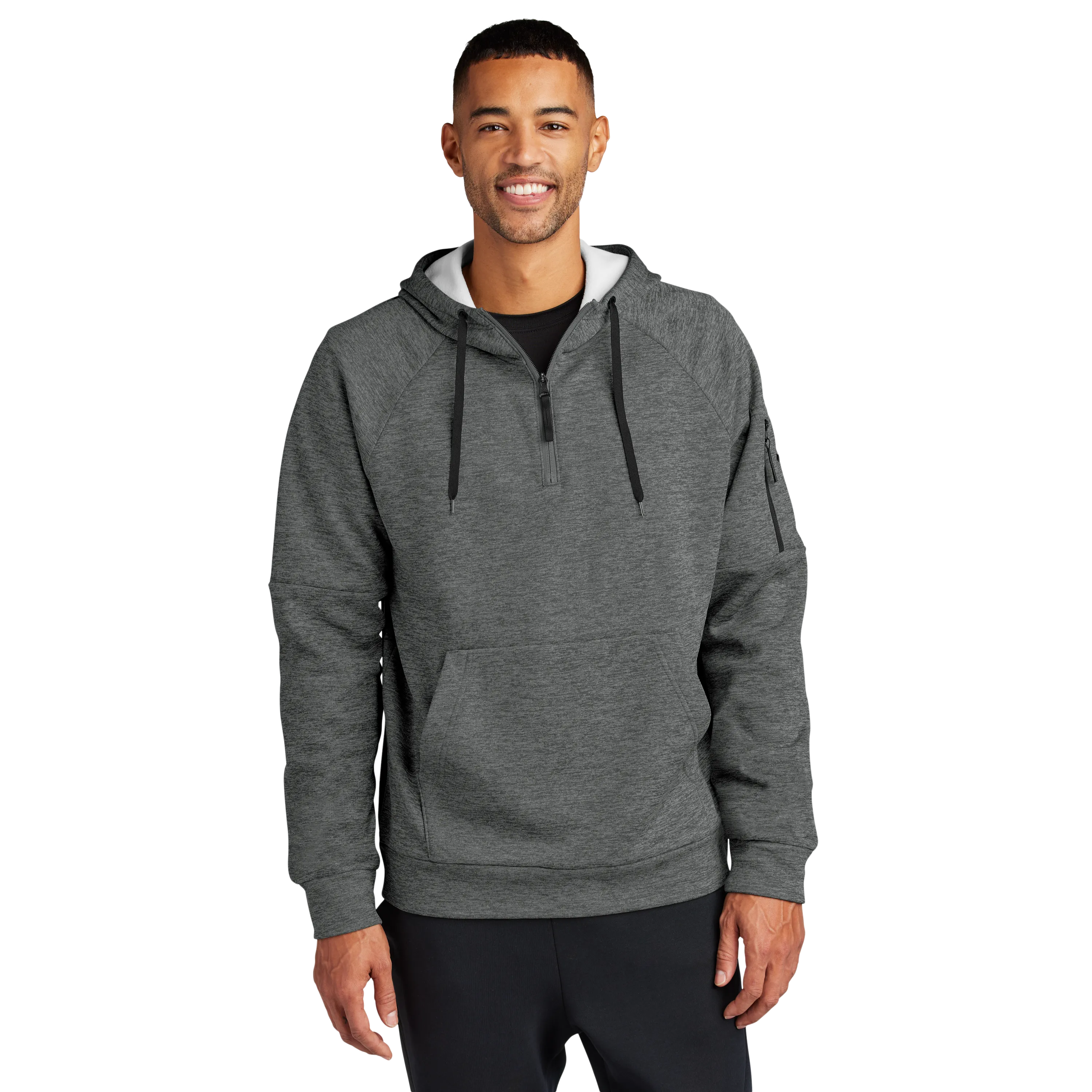 B2430 Therm-FIT Pocket 1/4-Zip Fleece Hoodie