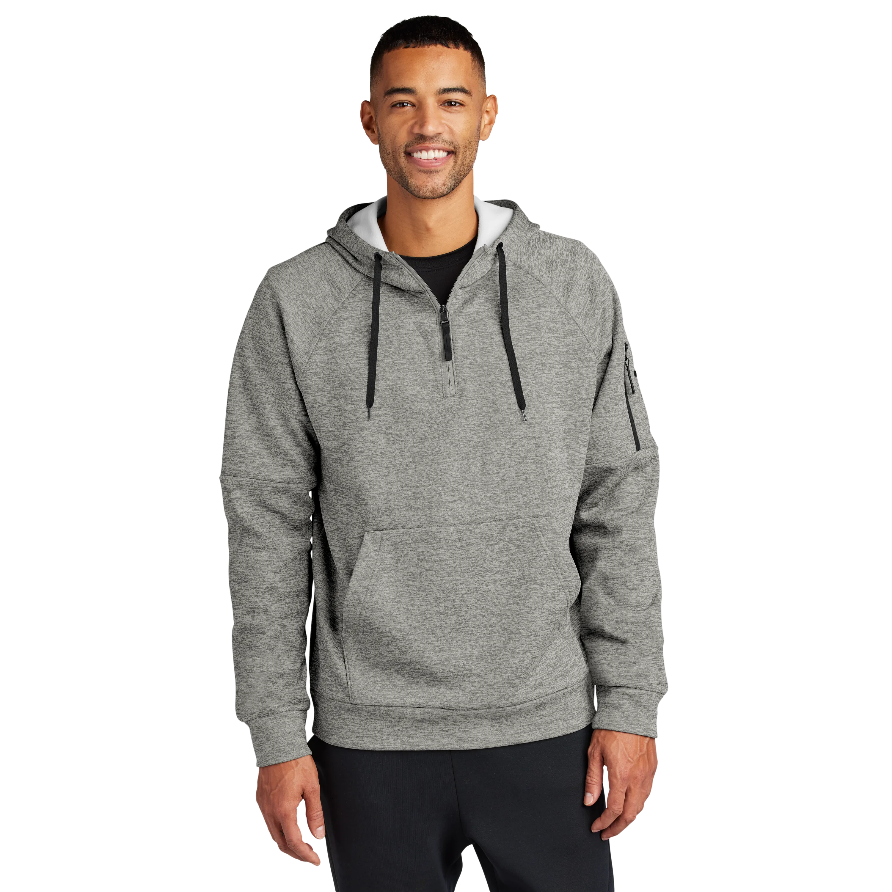 B2430 Therm-FIT Pocket 1/4-Zip Fleece Hoodie