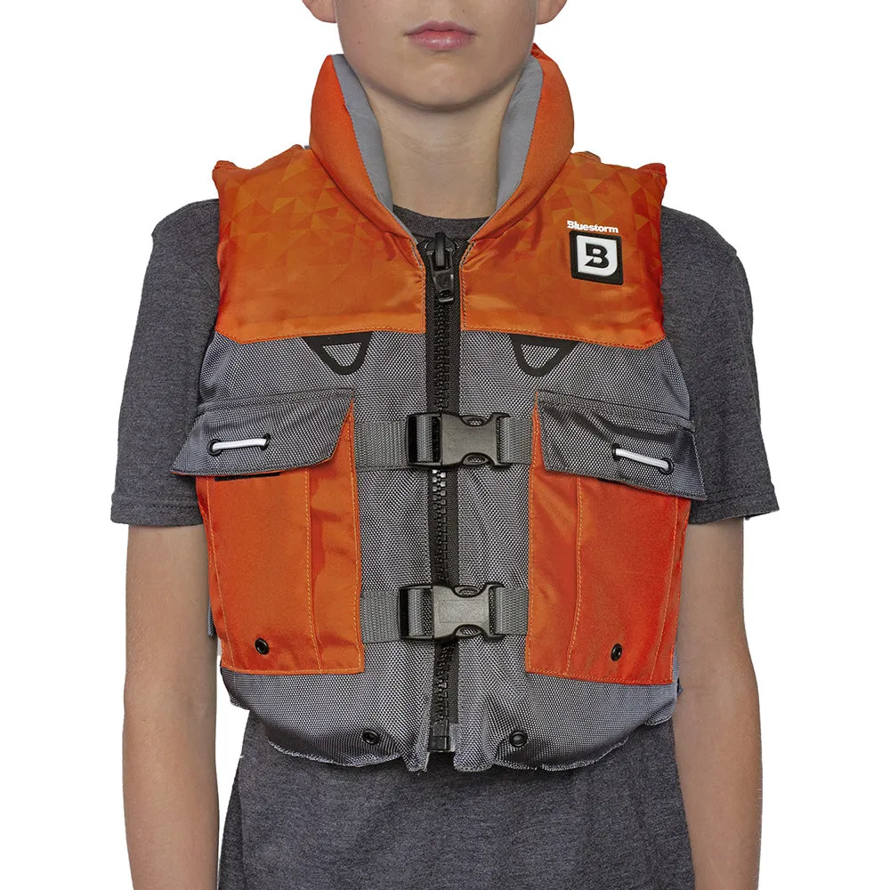 Bluestorm Classic Youth Fishing Life Jacket - Optic Orange [BS-365-ORG-Y]