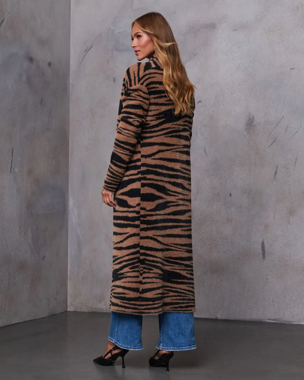 Cause A Scene Animal Print Trench Coat