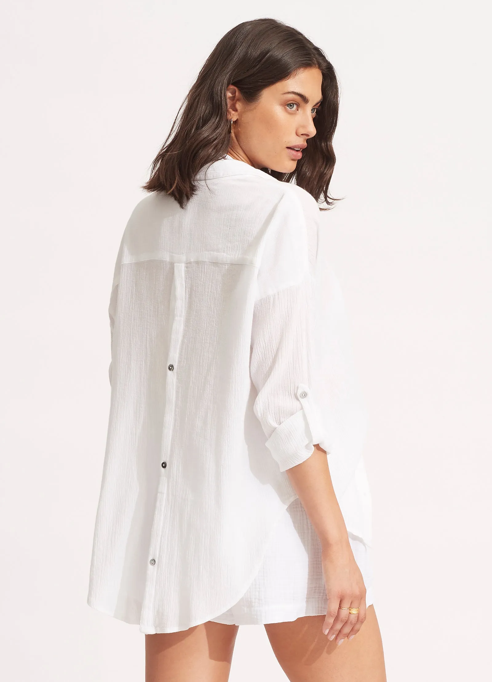 Classic Beach Shirt - White