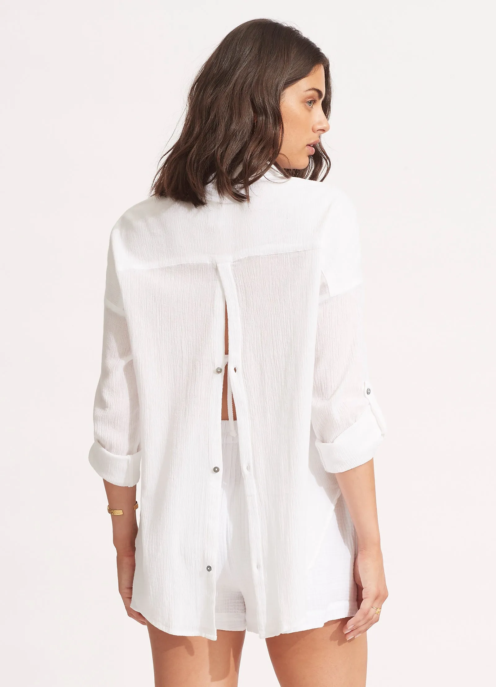 Classic Beach Shirt - White