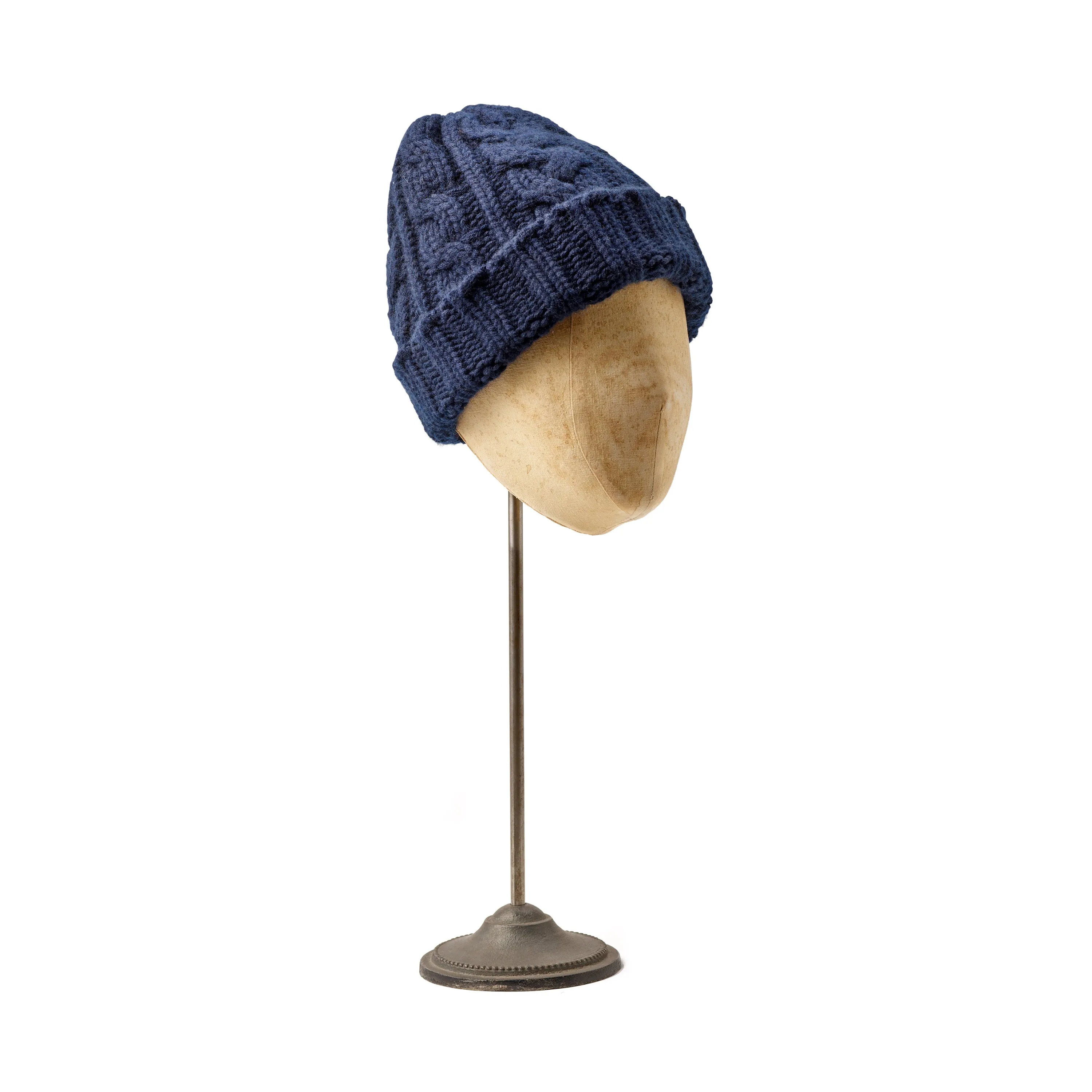 Corgi Cashmere Navy Knitted Cap