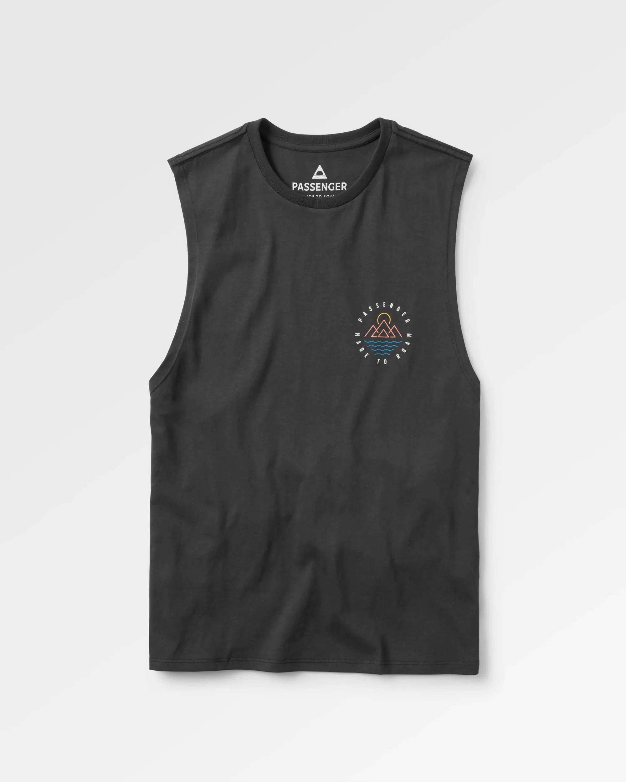 Escapism Recycled Cotton Vest - Black