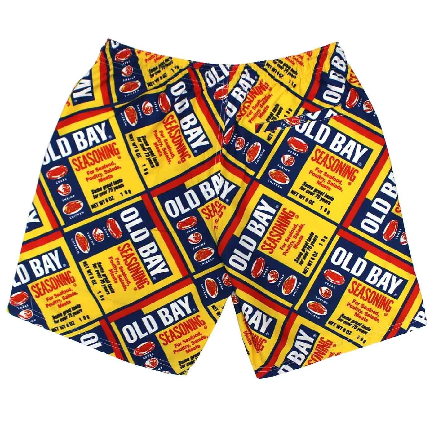 Flat OLD BAY Can Pattern / Drawstring Walking Shorts