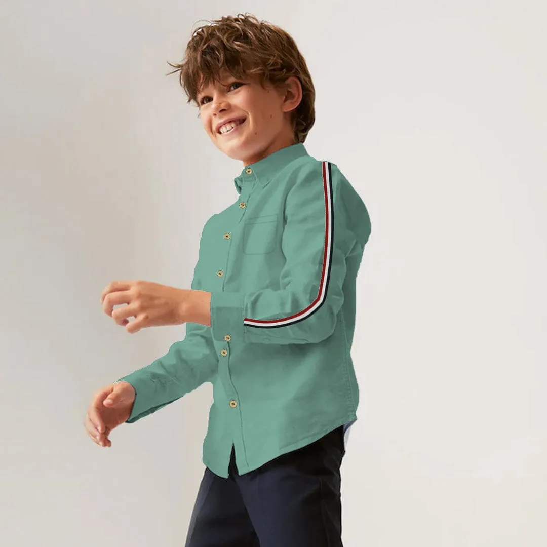 Funkys Kids Side Stripe Zeen Shirt (2 Years To 14 Years)