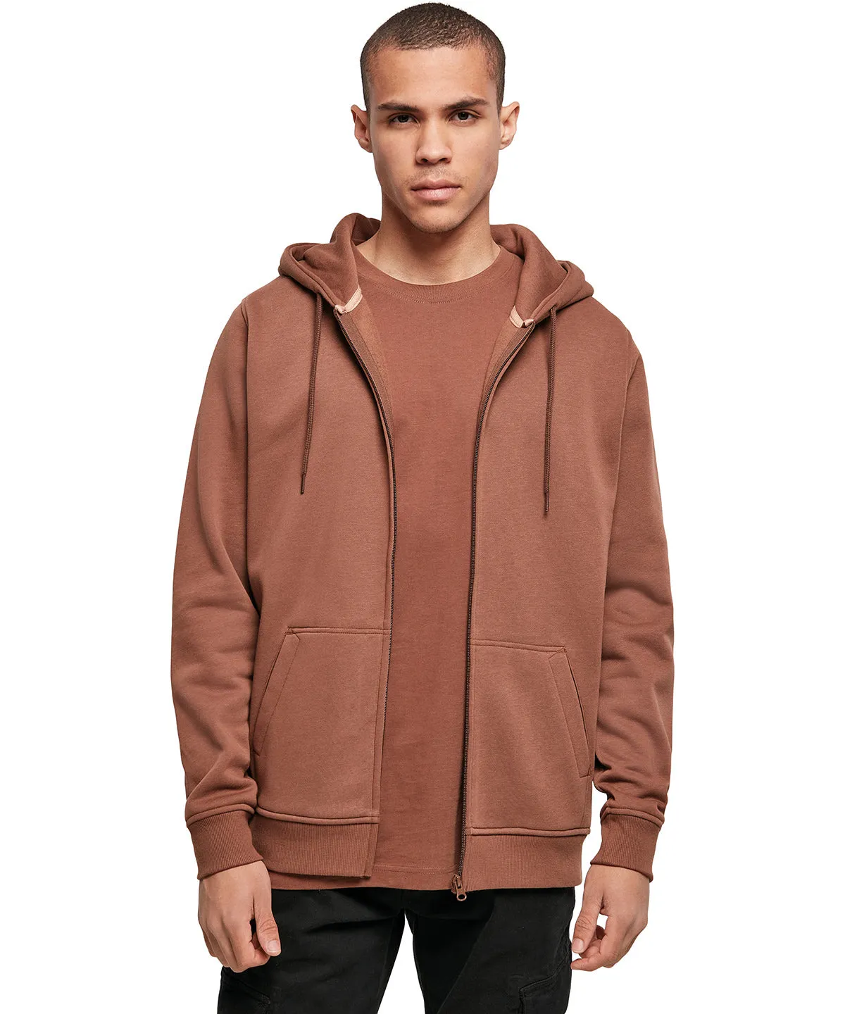 Heavy zip hoodie | Olive