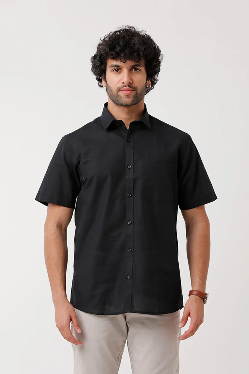 Jute Classic - Black Formal Shirt For Men | Ariser