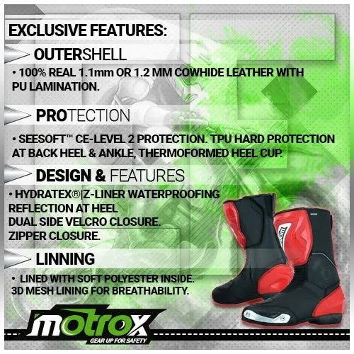 Leather Racing Boots Speedy H2O Biker's Gear