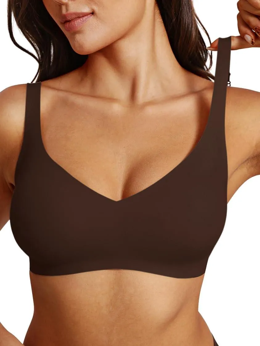 Lounge Comfortable Adjustable Everyday Bra Seamless Full-Coverage Padded Wirefree Bras