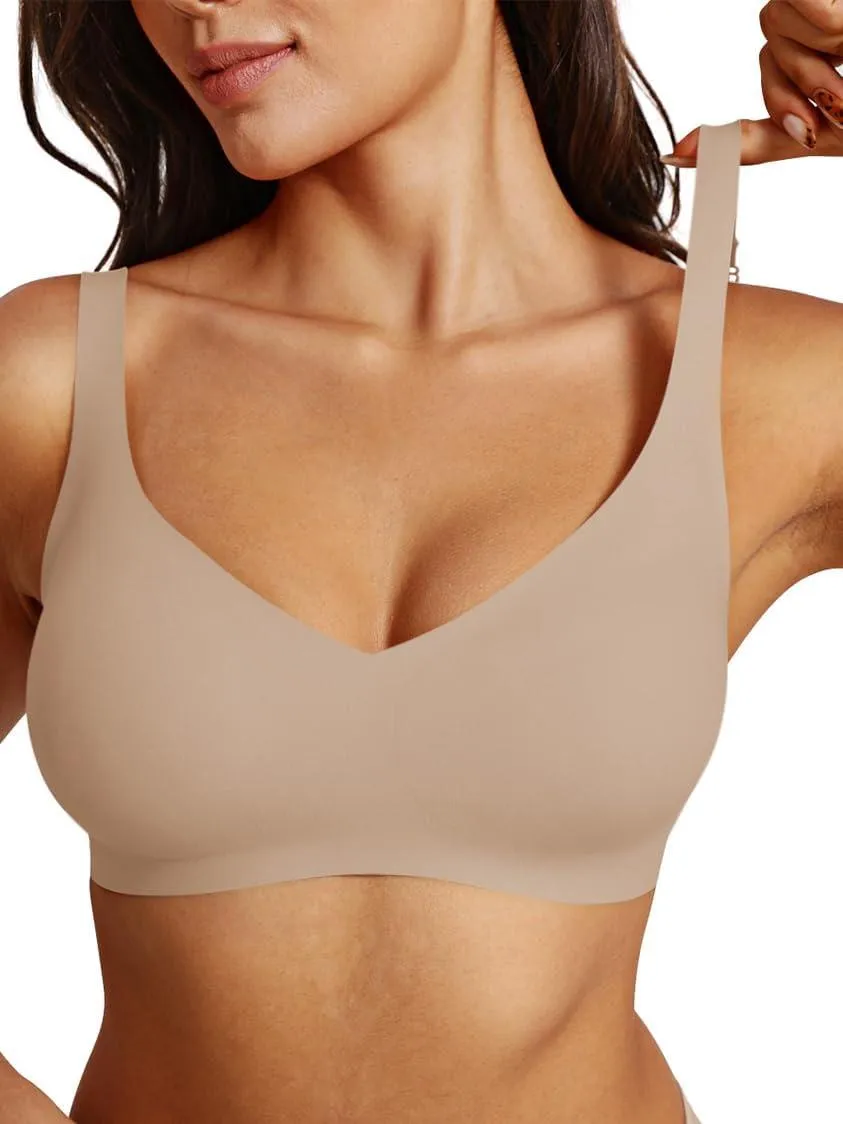 Lounge Comfortable Adjustable Everyday Bra Seamless Full-Coverage Padded Wirefree Bras