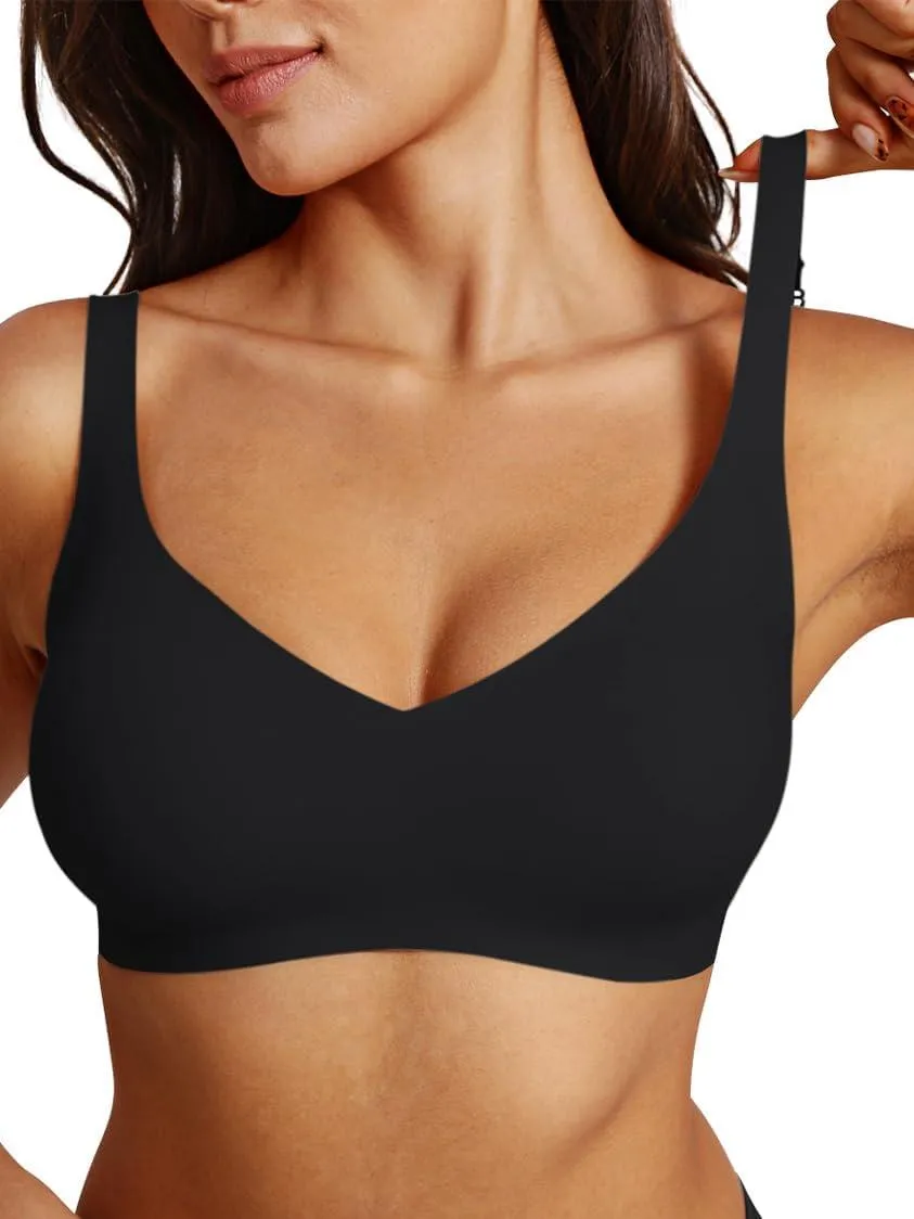 Lounge Comfortable Adjustable Everyday Bra Seamless Full-Coverage Padded Wirefree Bras