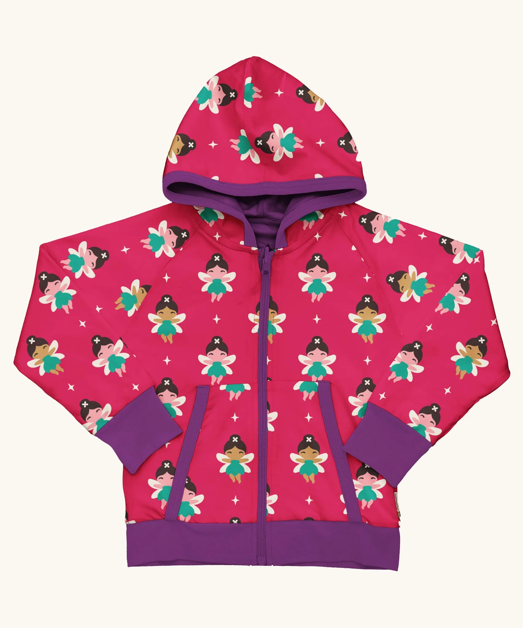 Maxomorra Fairy Reversible Zip Hoodie