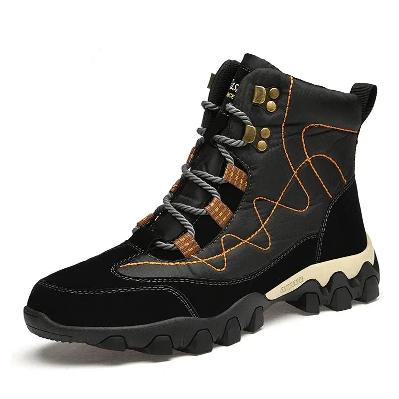 Men Winter Snow Boots Luxury Brand Fashion Comfortable Soft Casual Youth Wear-Resistant Outdoor Non-Slip Boots Men