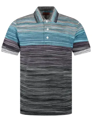 Missoni Classic Stripe Polo Shirt Blue