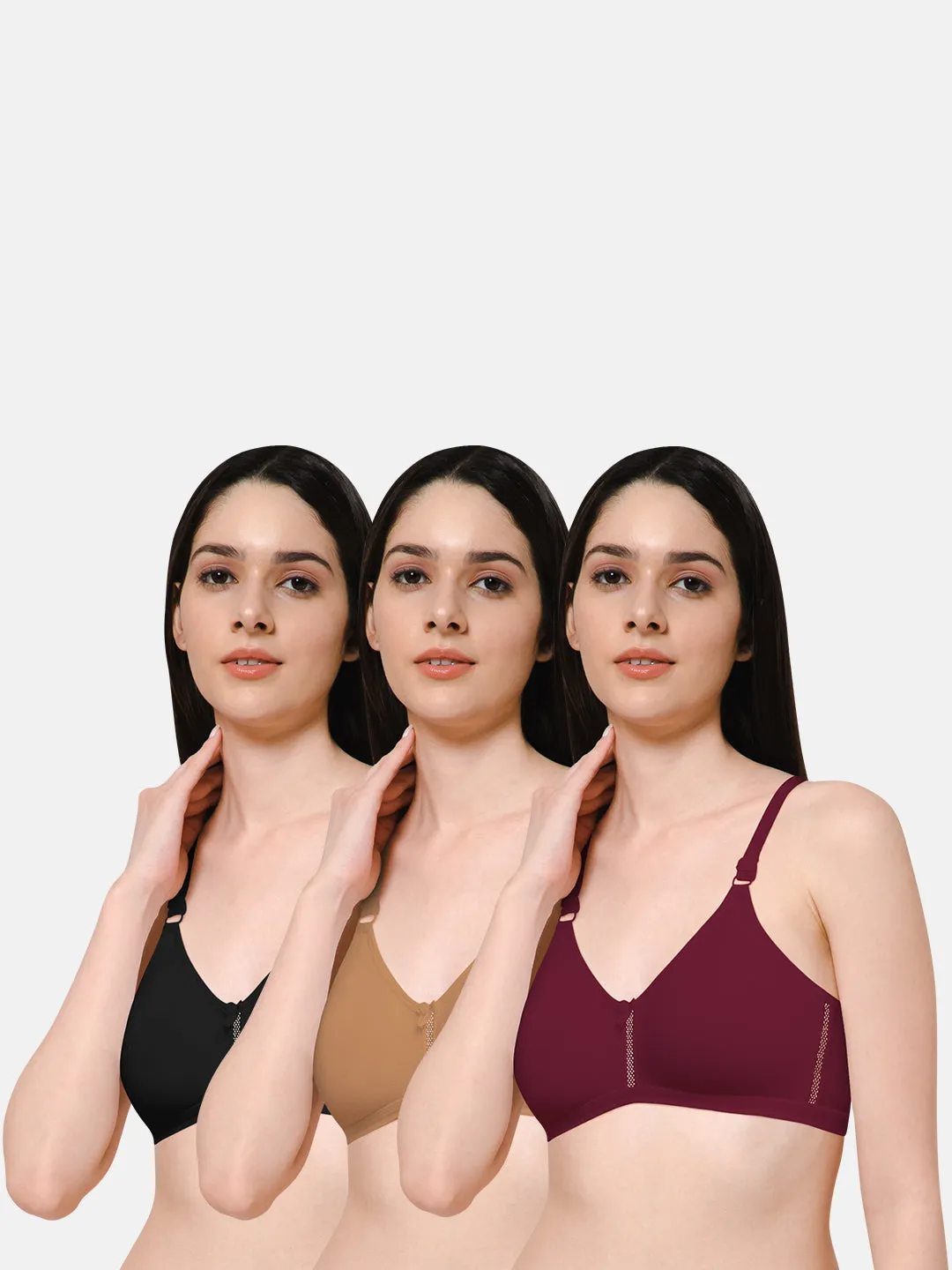 Naidu Hall Knitwear Bra Combo Pack – Stylish and Comfortable Beauti Collection for All-Day Wear (C77)