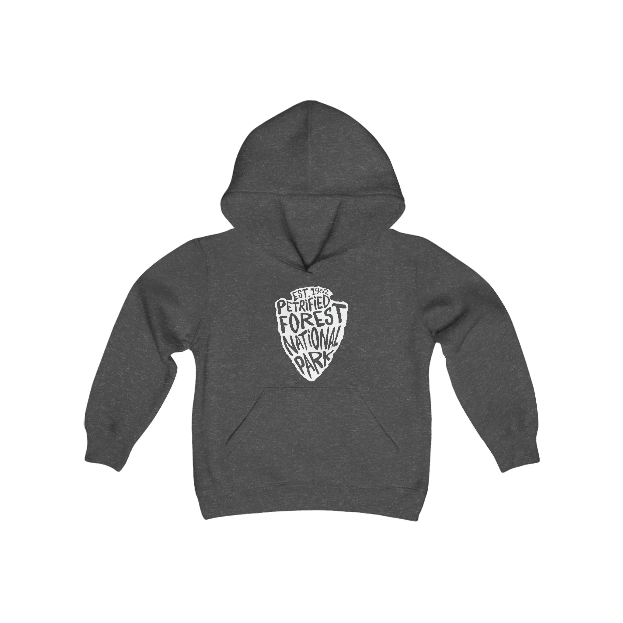 Petrified Forest National Park Kids Hoodie - Arrowhead Chunky Text