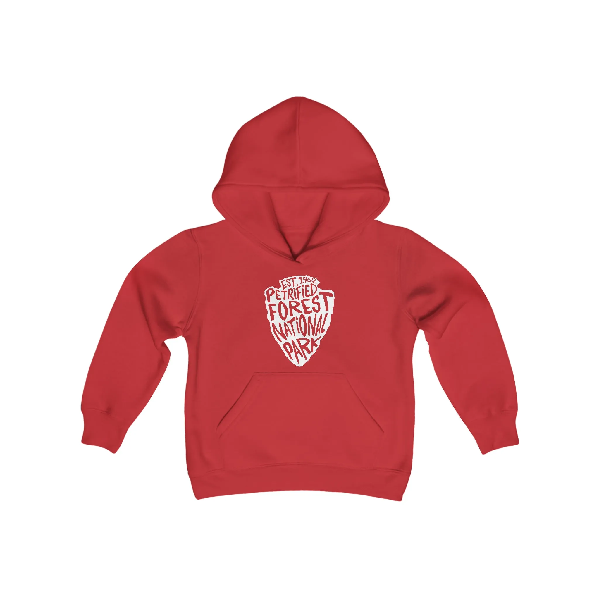 Petrified Forest National Park Kids Hoodie - Arrowhead Chunky Text