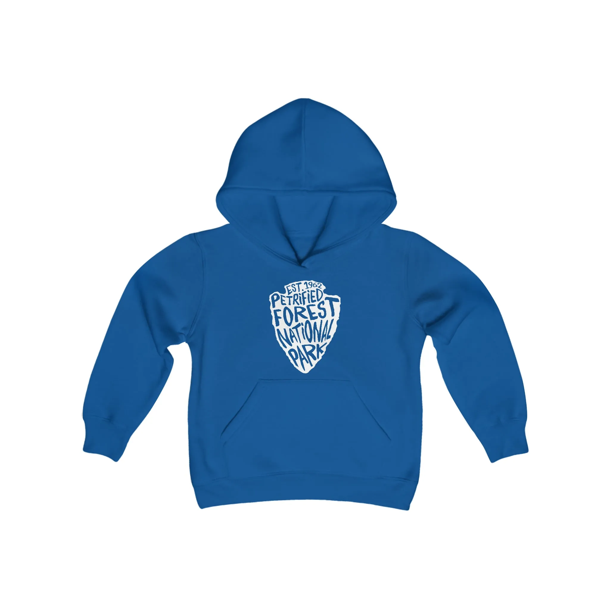 Petrified Forest National Park Kids Hoodie - Arrowhead Chunky Text