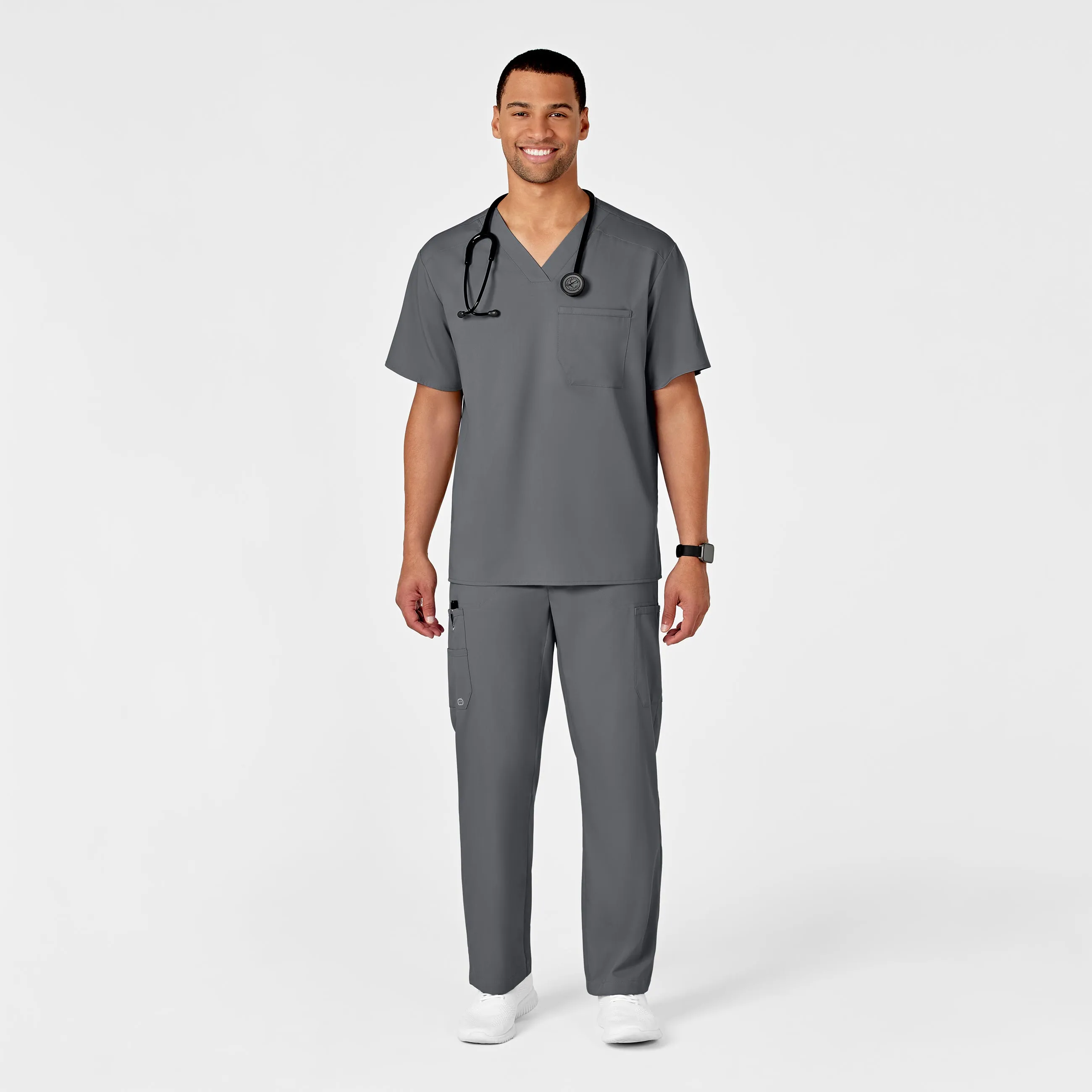 PRO Men's Cargo Scrub Pant - Pewter