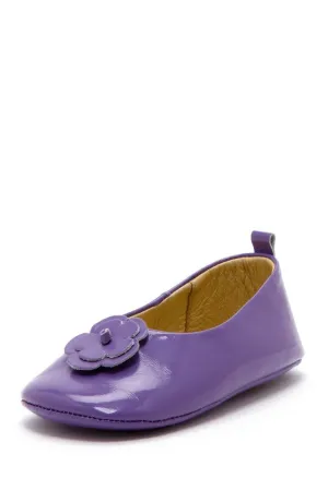 Purple Daisy Patent Ballets