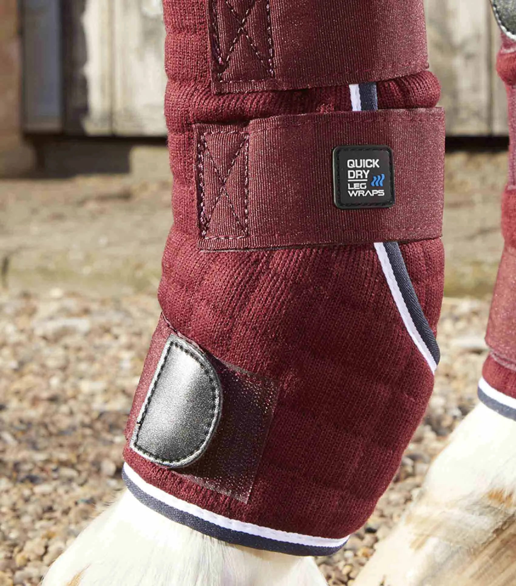 Quick Dry Horse Leg Wraps Burgundy