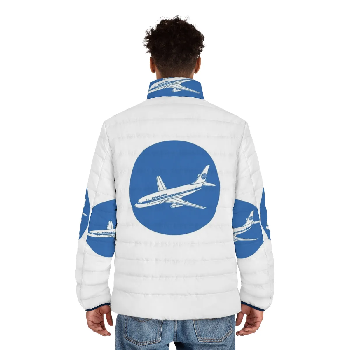 "Vintage Pan American World Airways Puffer Jacket | Retro Airline Travel Outerwear"