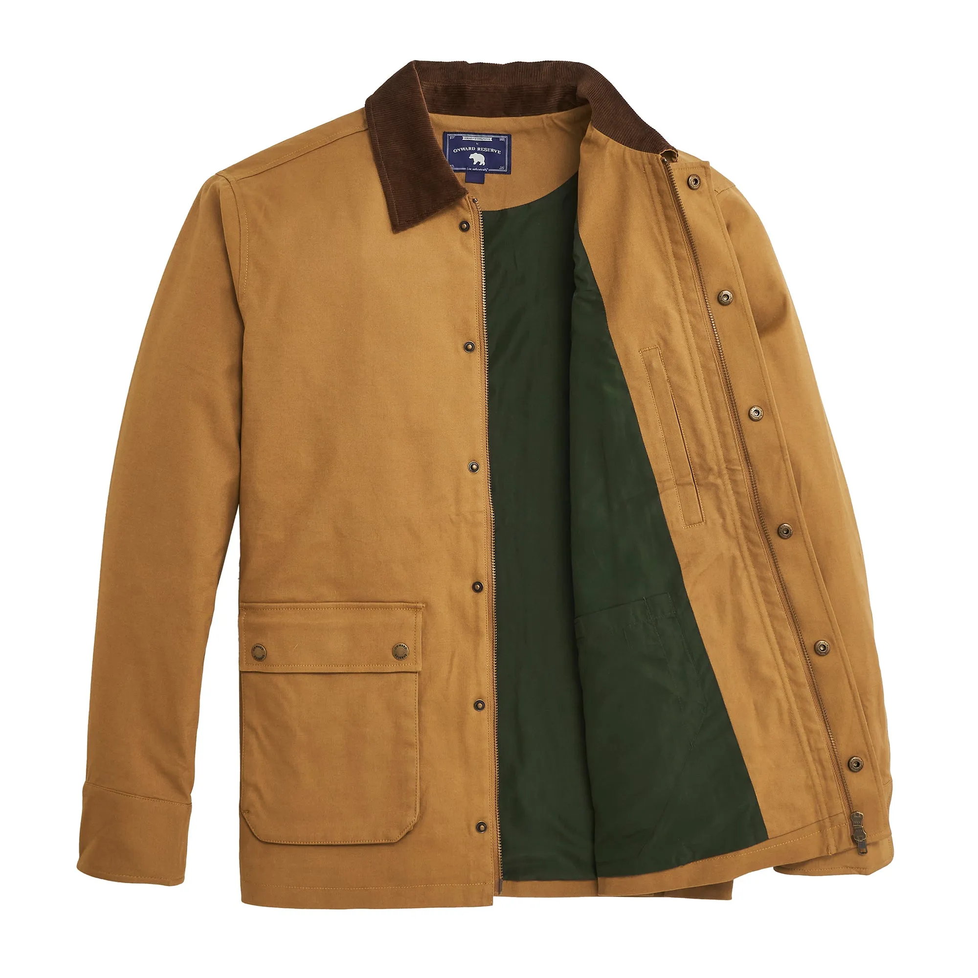 Red Hills Stretch Canvas Coat - Tan