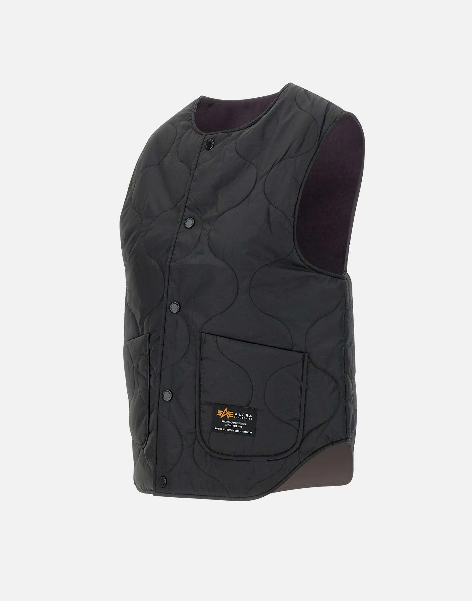 Reversible Black and Purple Vest