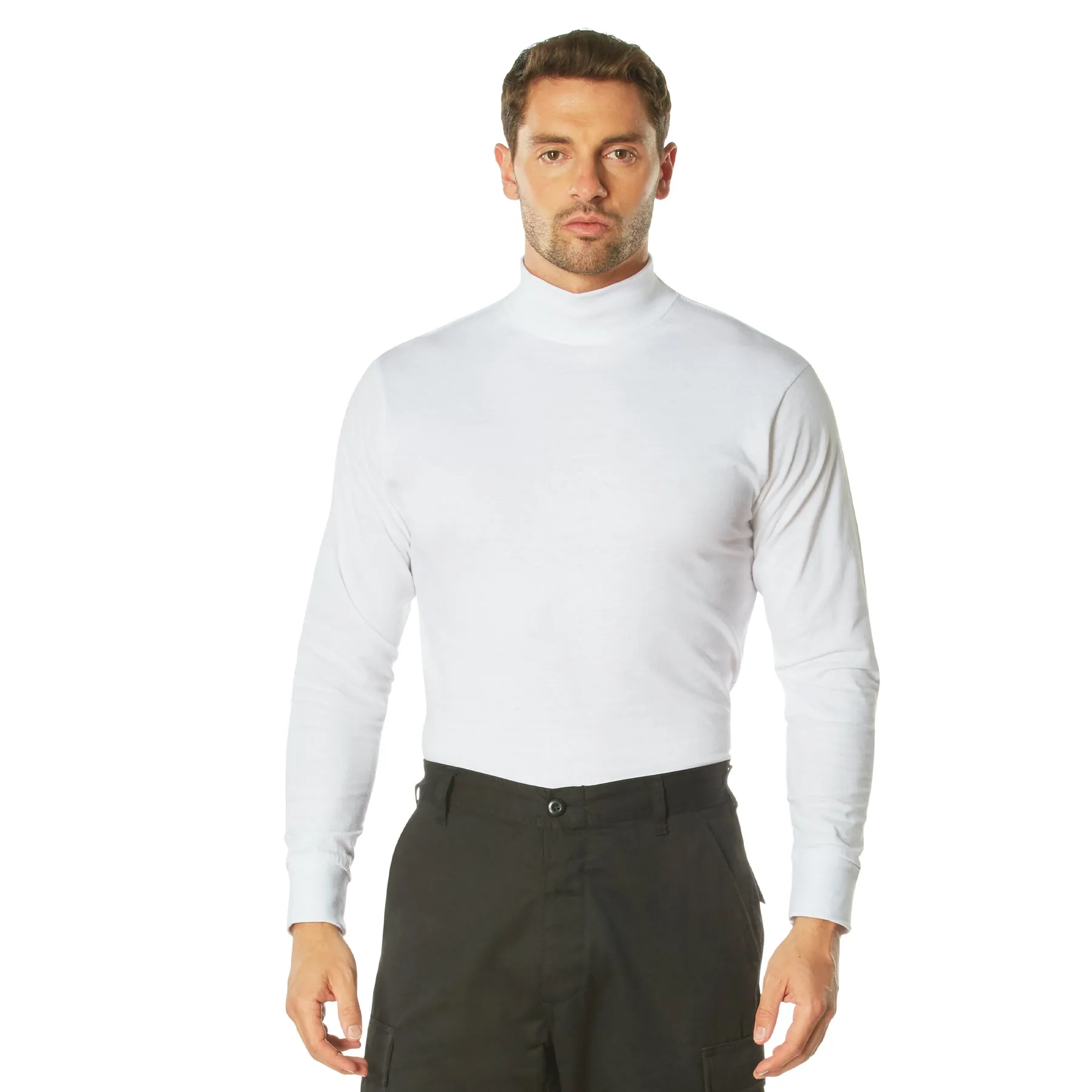 Rothco Mock Turtleneck / White