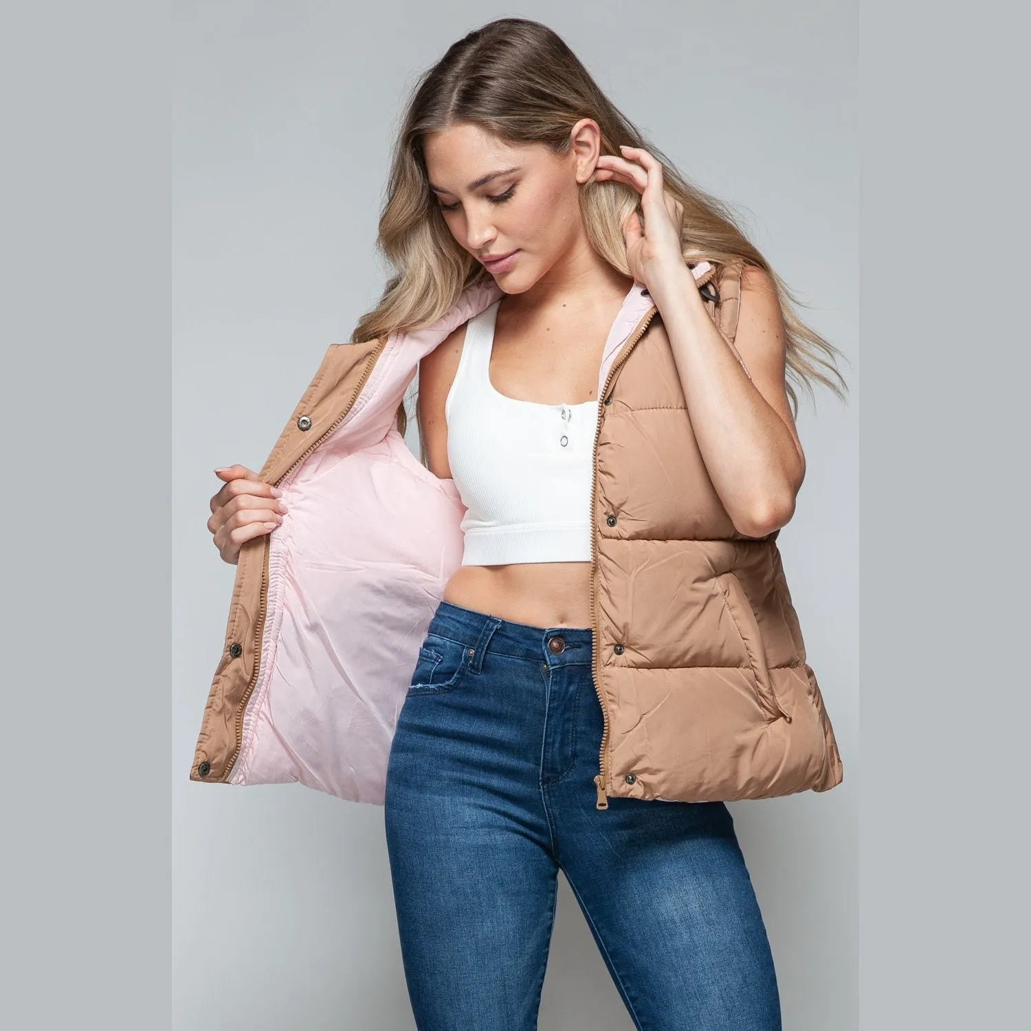 Shay Snap and Zip Hooded Vest