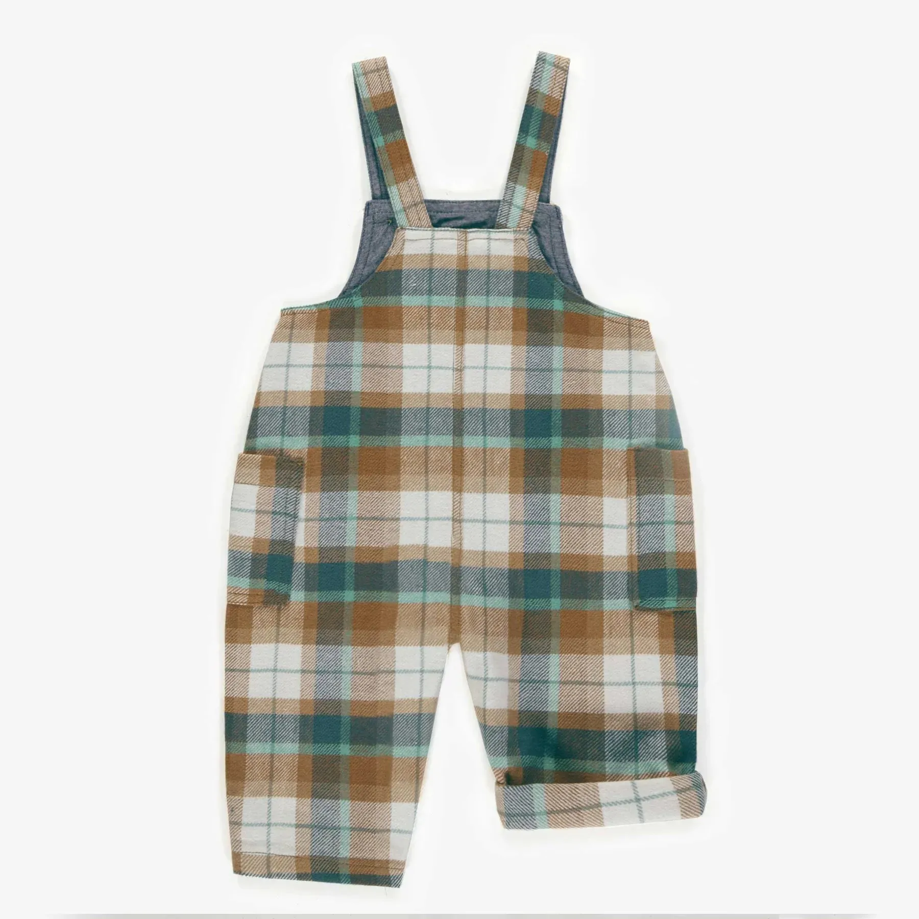 The Burt Plaid Flannel Overalls - BABY