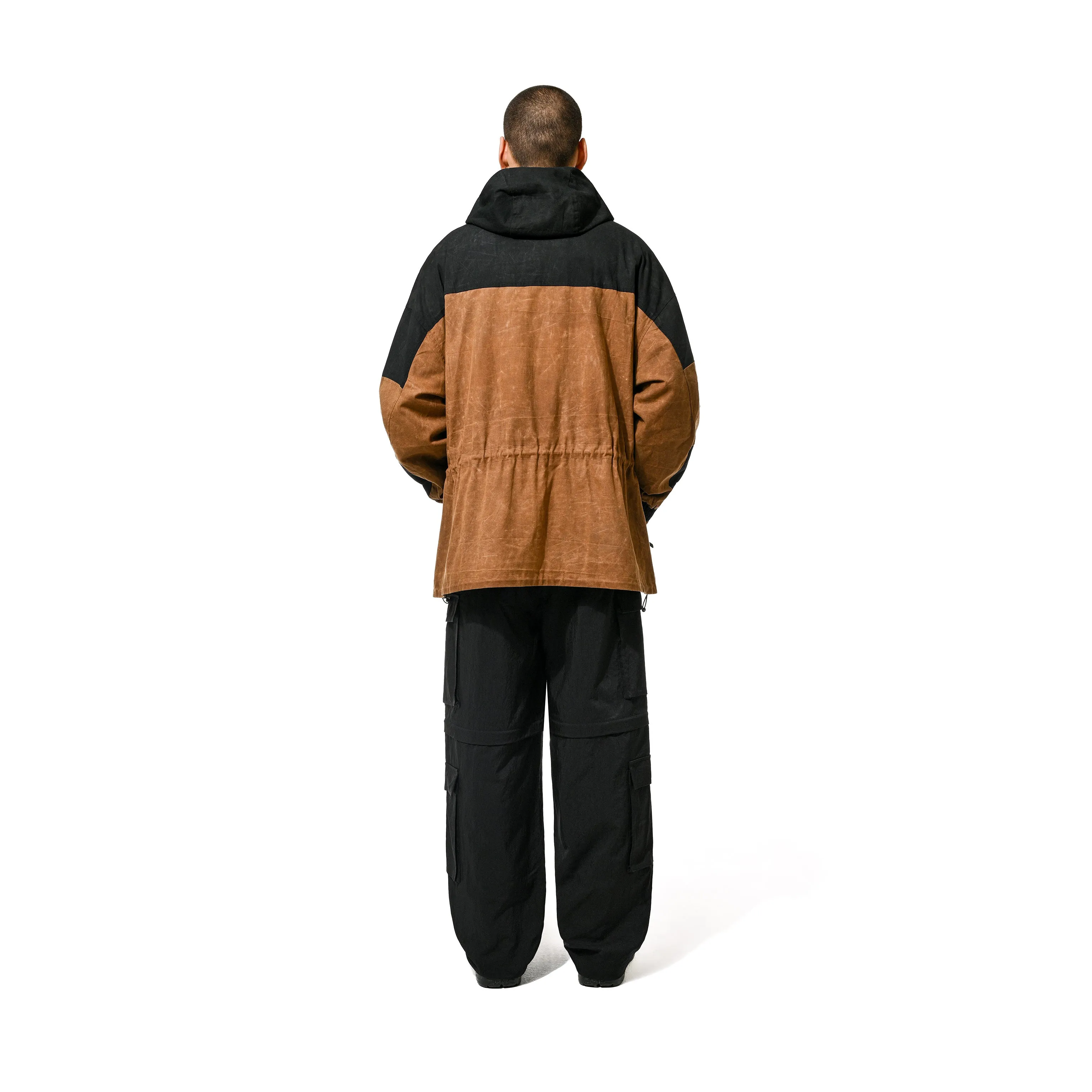 WAXED TECH JKT- BROWN