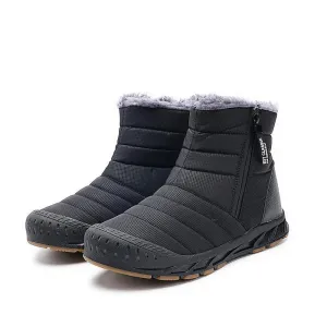 Winter Warm Men Boots Fur Plush Men Snow Boots Waterproof Non-Slip Ankle Boots Handmade Comfortable Oxford Men's Shoes