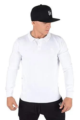 YoungLA Fitted Long Sleeve Knitted Polo Shirts 412